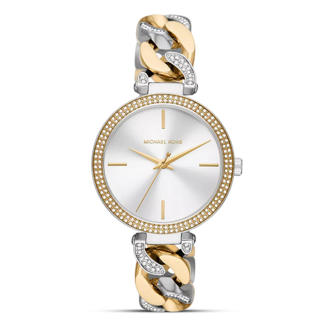 Michael Kors Catelyn Two Tone White Dial Ladies Watch MK4633