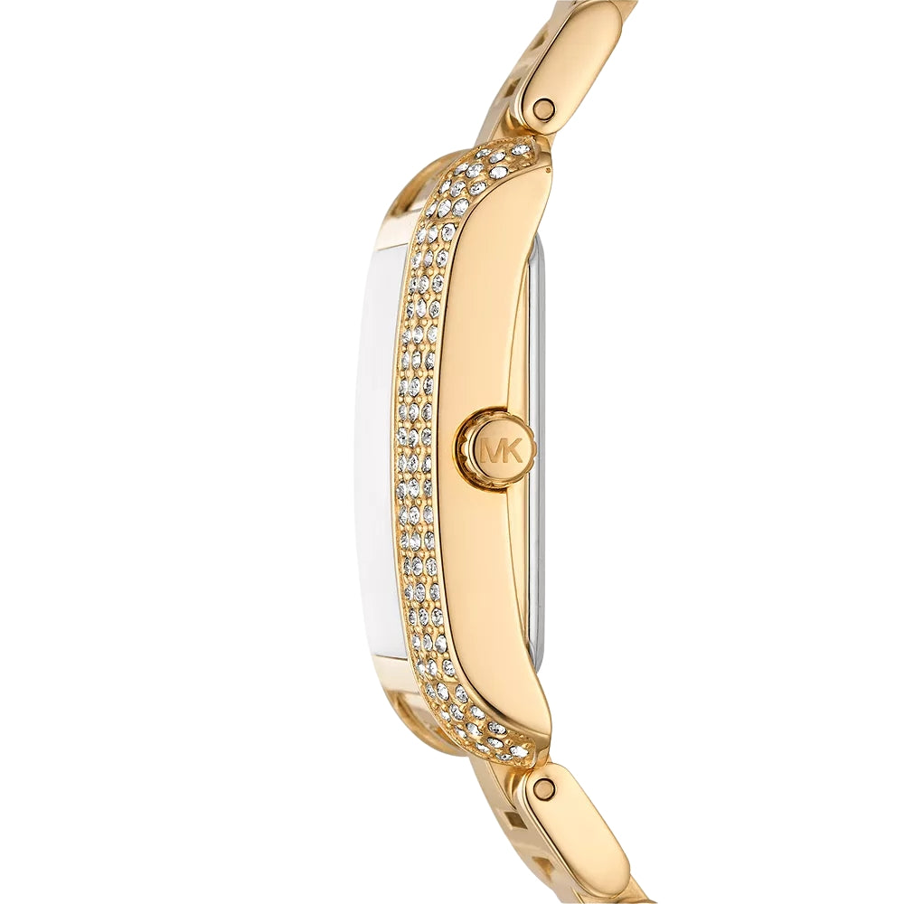 Michael Kors Emery Gold Tone White Dial Ladies Watch | MK4640