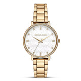 Michael Kors Pyper Gold Tone White Dial Women's Watch| MK4666