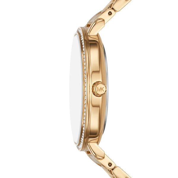 Michael Kors Pyper Gold Tone White Dial Women's Watch| MK4666