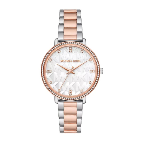 Michael Kors Pyper Two-Tone White Dial Women's Watch| MK4667