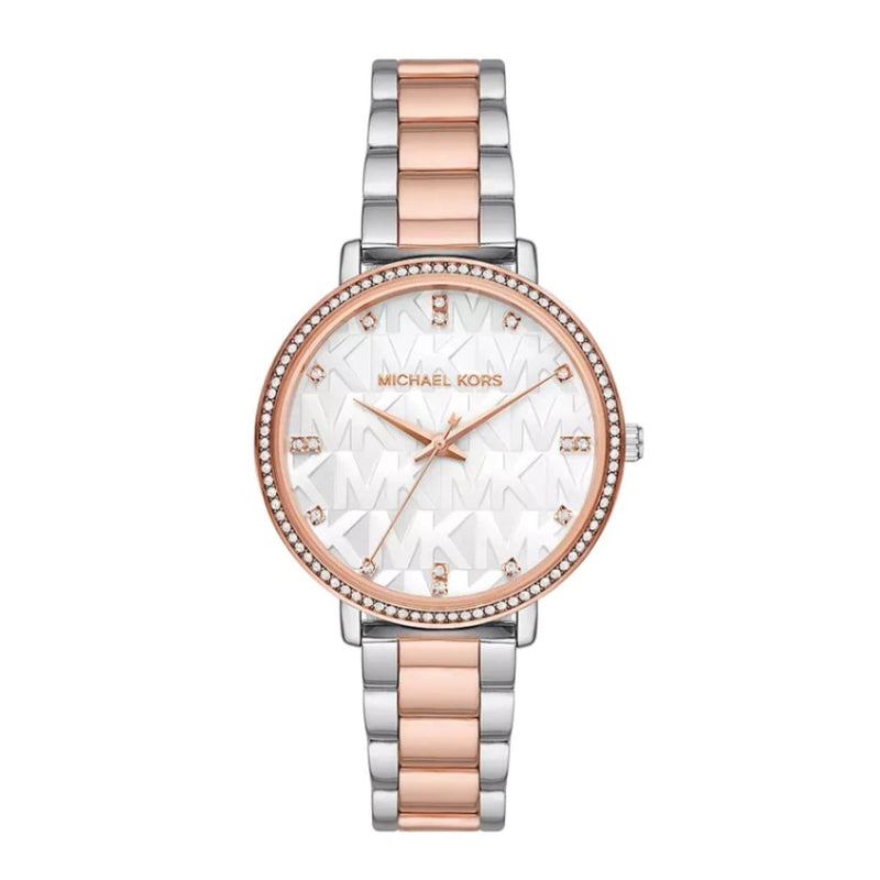 Michael Kors Pyper Two-Tone White Dial Women's Watch| MK4667