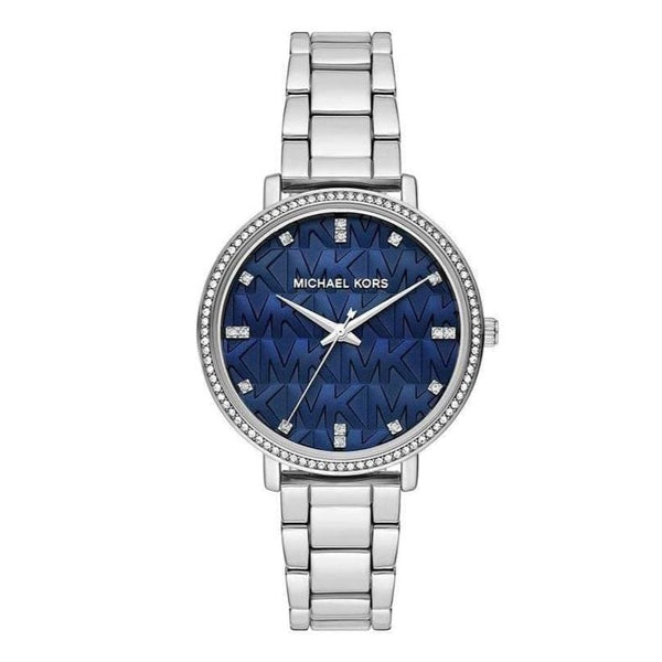 Michael Kors Pyper Silver Tone Blue Dial Women's Watch| MK4671