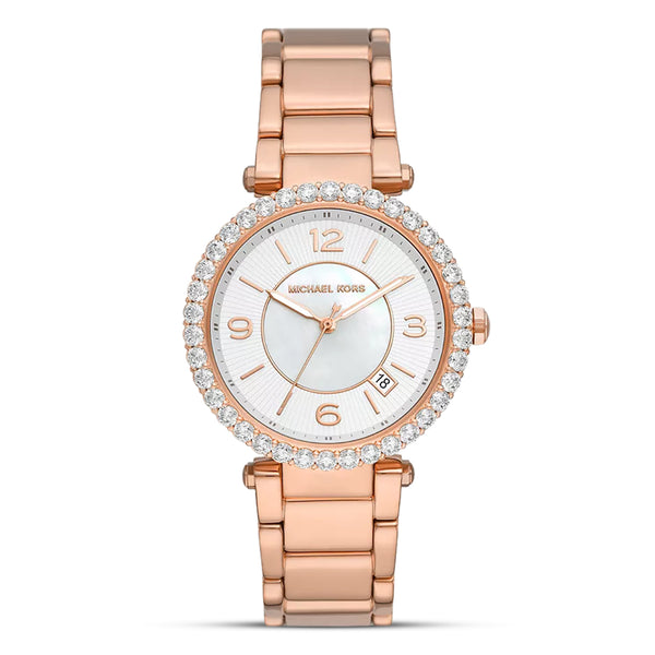 Michael Kors Parker Lux Rose Gold Tone Ladies Watch MK4695