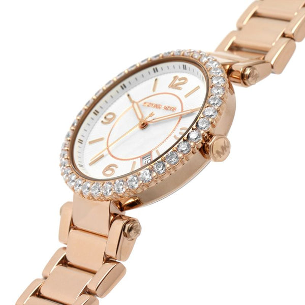 Michael Kors Parker Lux Rose Gold Tone Ladies Watch MK4695