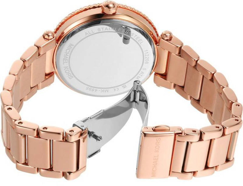 Michael Kors Parker Lux Rose Gold Tone Ladies Watch MK4695