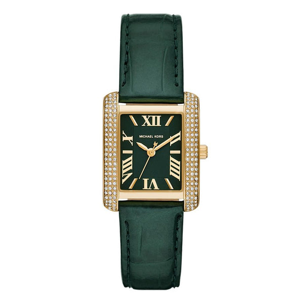 Michael Kors Emery Three-Hand Green Dial Ladies Watch | MK4697