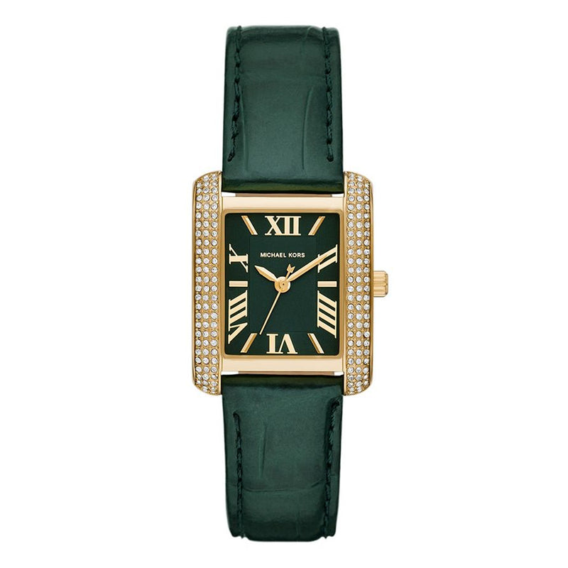 Michael Kors Emery Three-Hand Green Dial Ladies Watch | MK4697