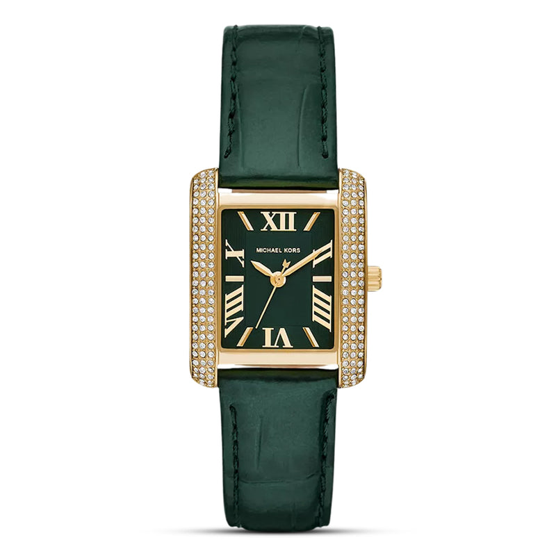 Michael Kors Emery Three-Hand Green Dial Ladies Watch | MK4697