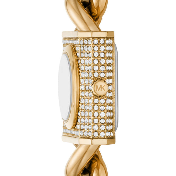 Michael Kors Mini Lock Pave Gold-Tone Chain Watch | MK4711
