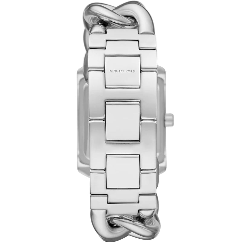 Michael Kors Mini Lock Pave Silver-Tone Chain Watch | MK4718