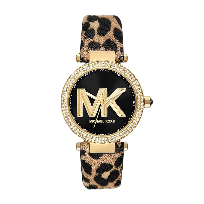 Michael Kors Parker Pave Gold Tone Calf Hair Ladies Watch| MK4723