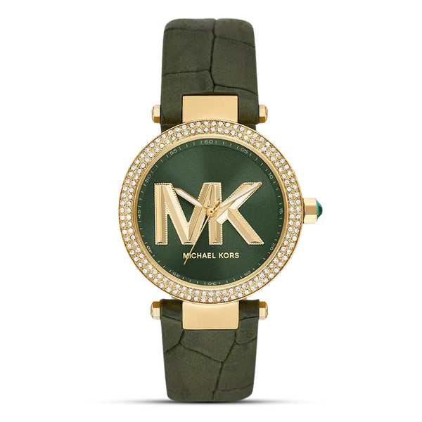 Michael Kors Parker Green Dial Ladies Watch| MK4724