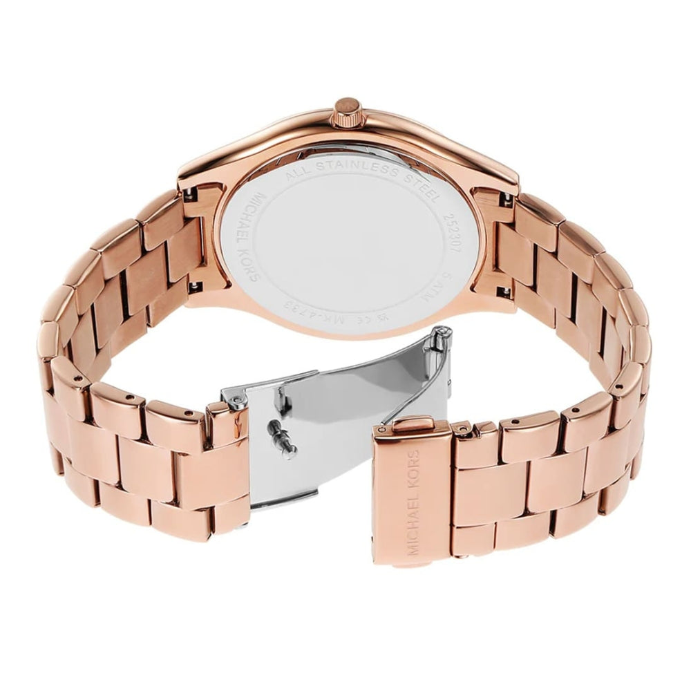 Michael Kors Slim Runway Rose Gold-Tone Dial Ladies Watch | MK4733