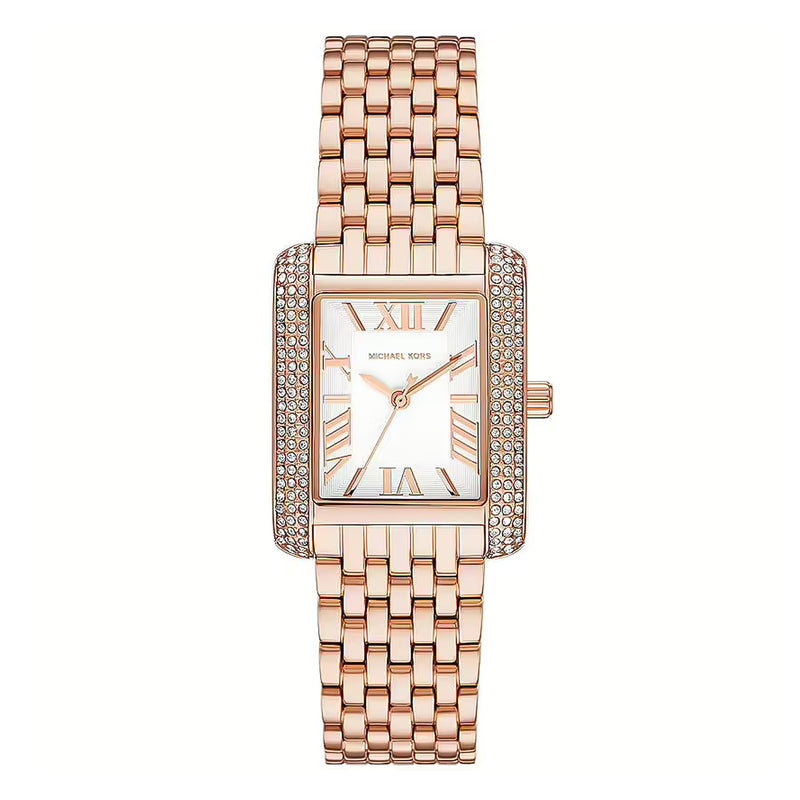 Michael Kors Emery Pavé White Dial Ladies Watch | MK4743