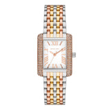 Michael Kors Emery Tri-Tone White Dial Ladies Watch | MK4744