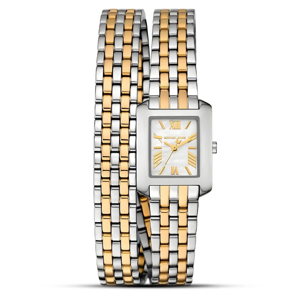 Michael Kors Emery Two Tone Silver Dial Ladies Watch | MK4869