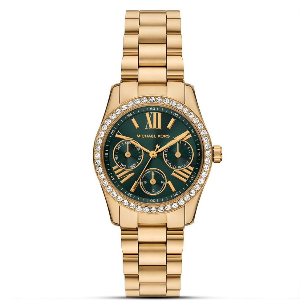 Michael Kors Lexington Green Dial Ladies Watch MK4924