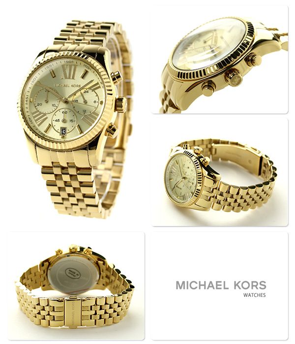 Michael Kors Lexington Gold Tone Women's Watch| MK5556