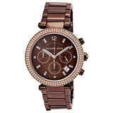 Michael Kors Parker Chronograph Chocolate Dial Ladies Watch| MK5578