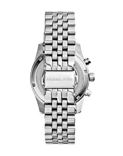 Michael Kors Lexington Silver Tone Blue Dial Women's Watch| MK5887