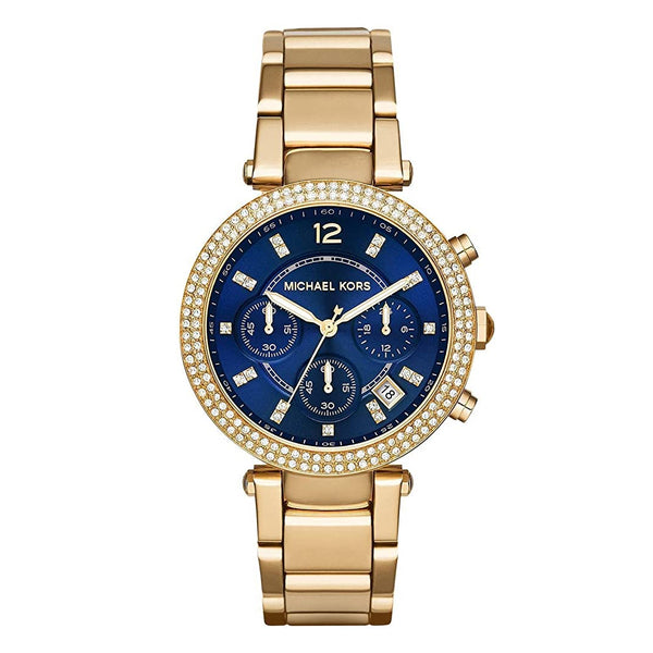 Michael Kors Parker Chronograph Navy Blue Dial Ladies Watch | MK6262