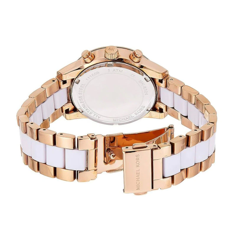 Michael Kors Ritz Chronograph White Dial Ladies Watch | MK6324