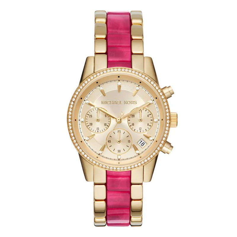 Michael Kors Multifunction Gold Dial Ladies Watch | MK6517