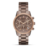 Michael Kors Ritz Chronograph Brown Dial Ladies Watch | MK6529