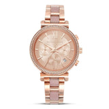 Michael Kors Sofie Chronograph Rose Dial Ladies Watch | MK6560