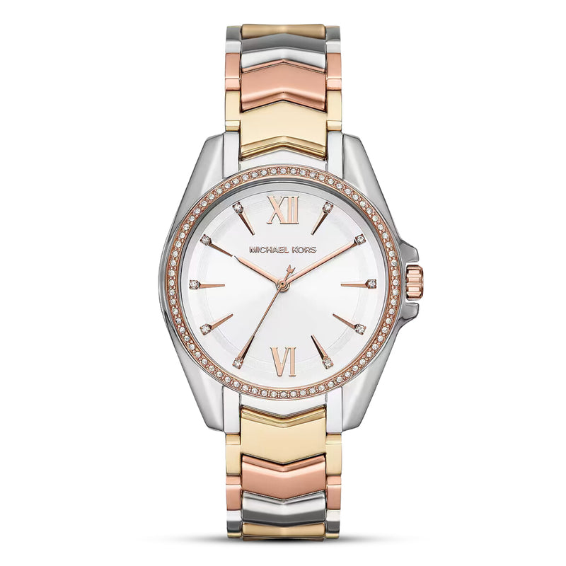 Michael Kors Whitney White Sunray Dial Ladies Watch | MK6686