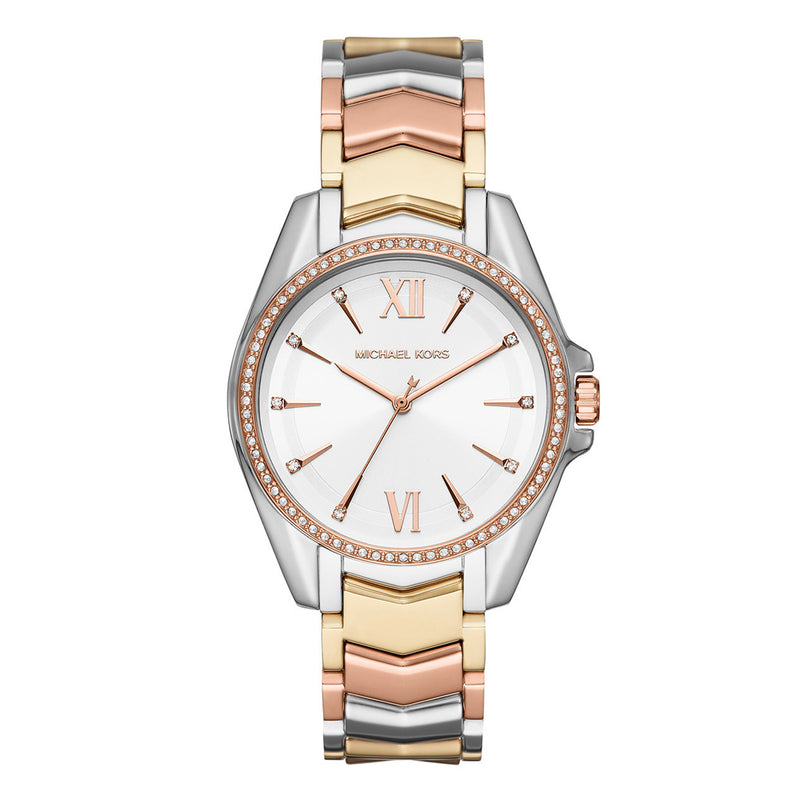 Michael Kors Whitney White Sunray Dial Ladies Watch | MK6686