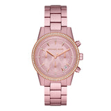 Michael Kors Ritz Round Quartz Pink Dial Ladies Watch | MK6753