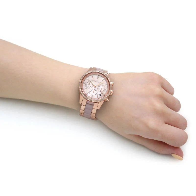 Michael Kors Ritz Rose Gold Tone Ladies Watch| MK6769