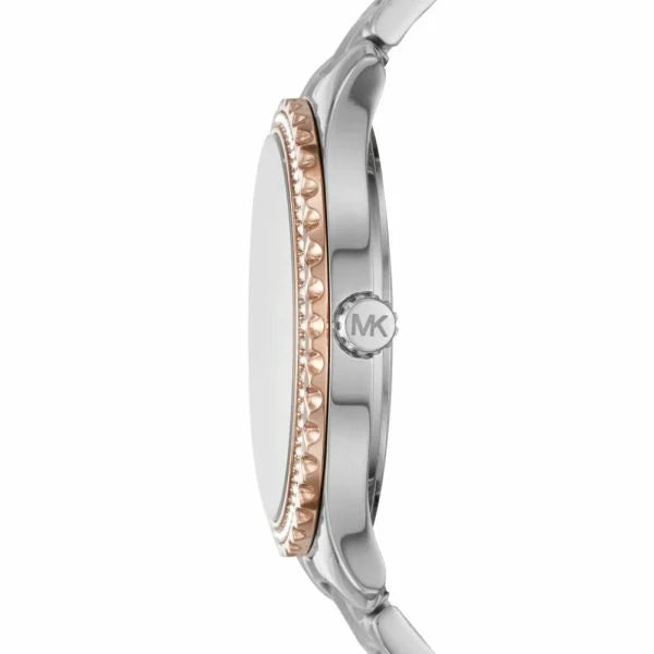Michael Kors Layton Two-Tone White Dial Women's Watch| MK6849