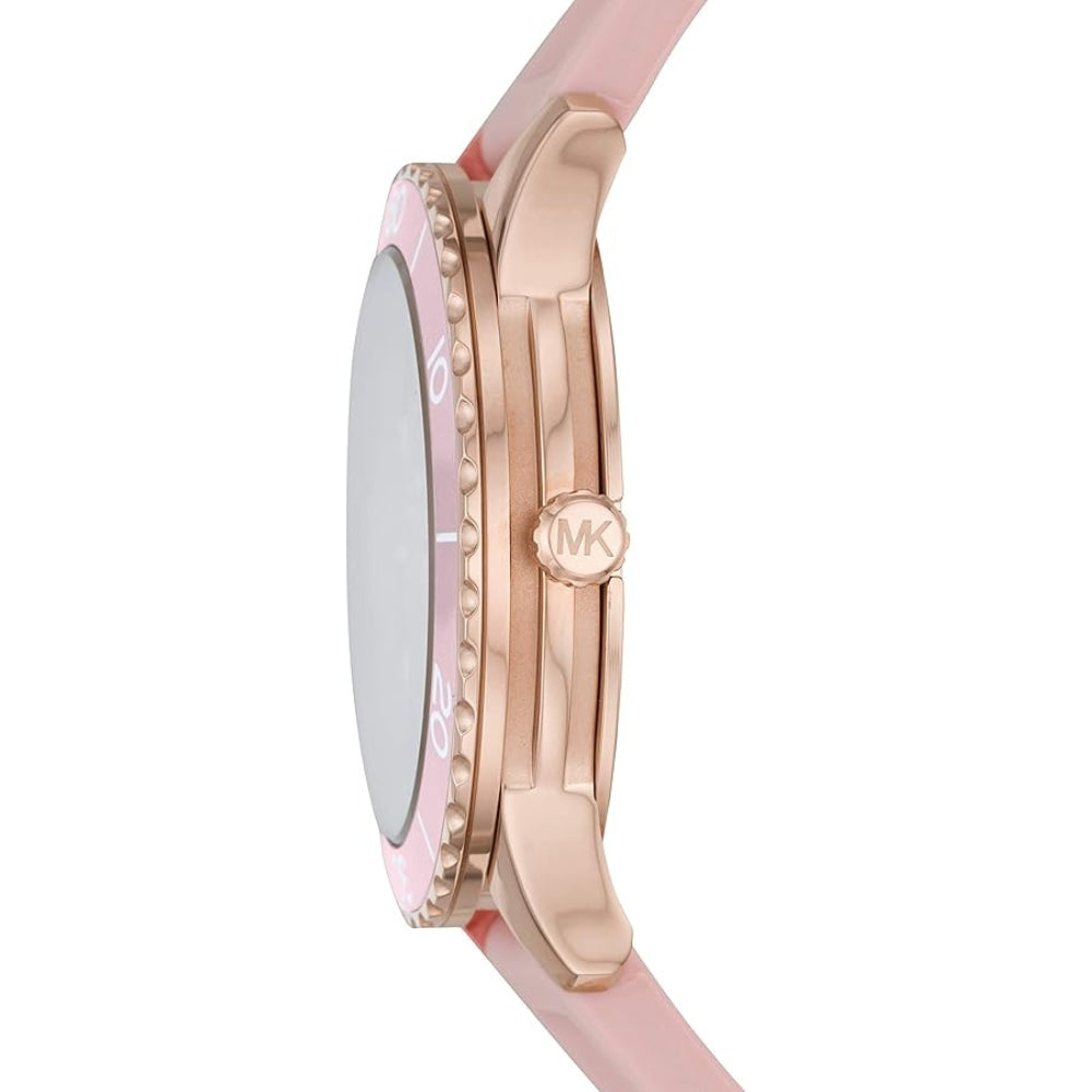 Michael Kors Runway Blush Silicone Ladies Watch MK6854