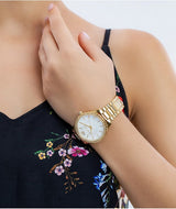 Michael Kors Layton Gold-Tone White Dial Women's Watch| MK6870