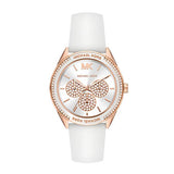 Michael Kors Pave White Silicon Strap Ladies Watch | MK6945