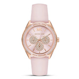 Michael Kors Pave Pink Silicon Strap Ladies Watch | MK6946