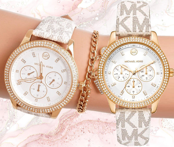 Michael Kors Tibby Multifunction White PVC Women's Watch| MK6967