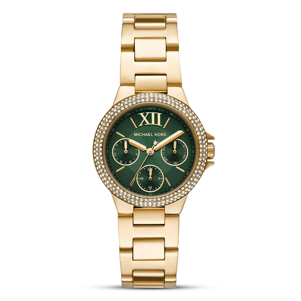 Michael Kors Camille Green Dial Ladies Watch | MK6981