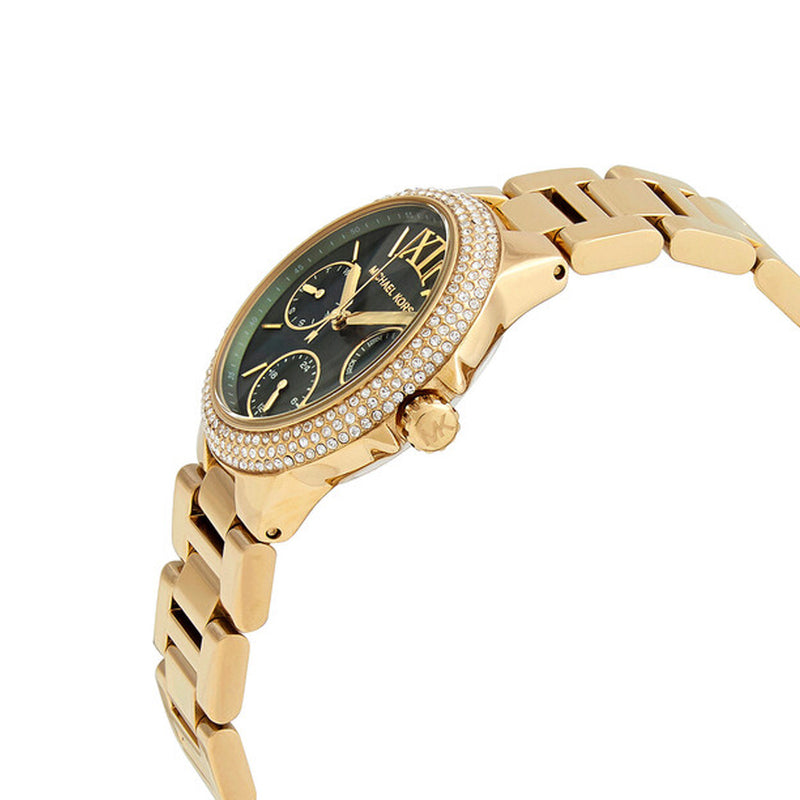 Michael Kors Camille Green Dial Ladies Watch | MK6981