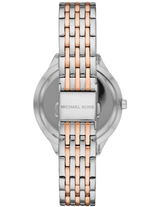 Michael Kors Mindy Two Tone White Dial Women's Watch | MK7077