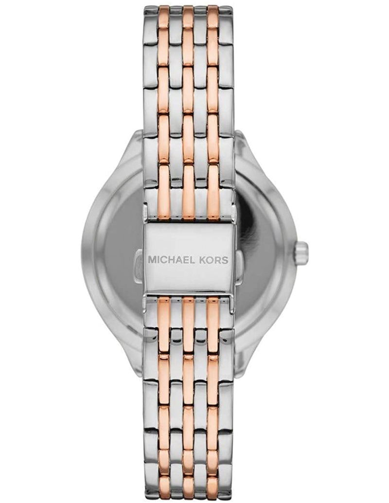 Michael Kors Mindy Two Tone White Dial Women's Watch | MK7077