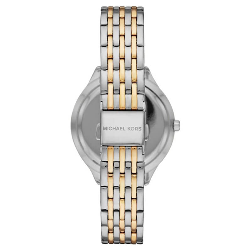 Michael Kors Mindy Two Tone White Dial Women's Watch | MK7084