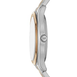 Michael Kors Mindy Two Tone White Dial Women's Watch | MK7084