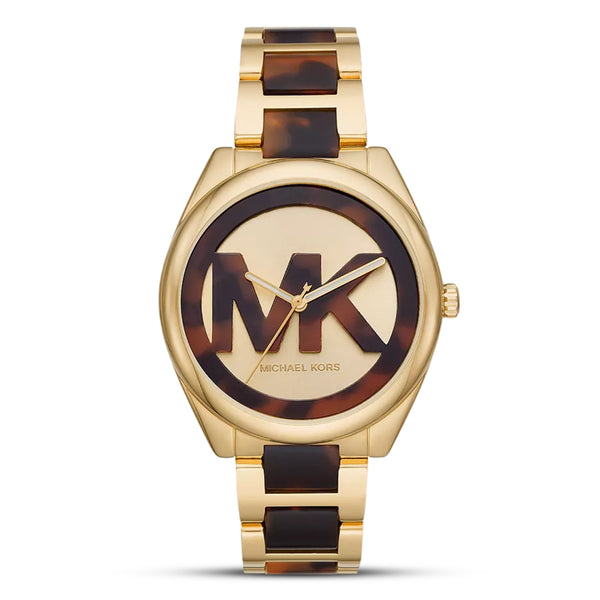 Michael Kors Janelle Three-Hand Two Tone Ladies Watch| MK7136