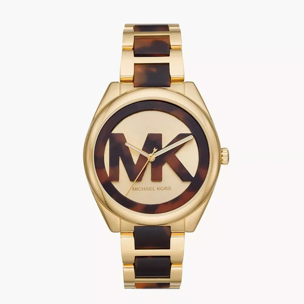 Michael Kors Janelle Three-Hand Two Tone Ladies Watch| MK7136