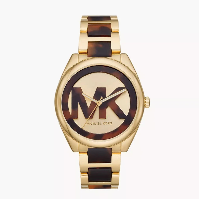 Michael Kors Janelle Three-Hand Two Tone Ladies Watch| MK7136