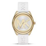 Michael Kors Jenelle White Silicone Strap Women's Watch| MK7141